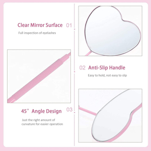 Premium Personalized Stainless Steel Wall Mounted Lash <b>Mirror</b> 360-Degree Viewing for Eyelash Extension Perfection Reasonable - Product Image 3