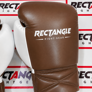 Guantes de Boxeo Rectangulares de Cuero Premium con Cordones, Guantes de Combate para Entrenamiento y Sparring, Equipo de Boxeo Profesional con Muñequeras Reforzadas - Product Image 2
