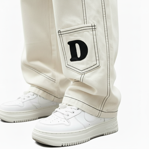 Jeans en denim pour hommes de qualité supérieure, coupe droite vintage, marque personnalisée, élégants, de haute qualité, décontractés, vente en gros - Product Image 6