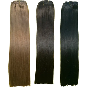 เครื่องม้วนผมแบบนุ่มและเรียบเนียนผมเส้นเดียวยาวติดทนความเงางามตามธรรมชาติและเส้นผมมนุษย์ที่มีคุณภาพเสร็จสิ้น - Product Image 1