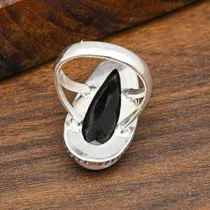 Bague en diopside chromée, argent sterling 925 massif, faite à la main, bijou en pierre naturelle, cadeau pour femme - Product Image 5