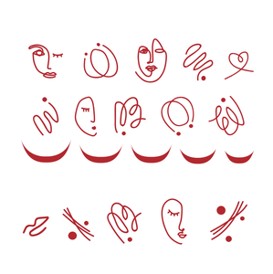 Juego de Pegatinas de Tatuajes Temporales Coreanos OEM ODM con Diseño de Flores, Mariposas, Luna y Rostro para Aplicación en Arte Corporal, Papel Blanco - Product Image 5