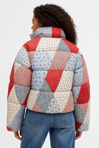 Custom Logo Winter New Textured Warm Long <b>Line</b> Puffer Quilted Latest Jacket Women Hooded <b>Coat</b> Waterproof Windproof Outerwear - Product Image 2