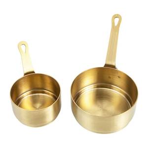 Copper Sauce <b>Pan</b> Round 125mL Wood <b>Handle</b> Minimalist Design Hand Wash Only Induction Compatible - Product Image 2