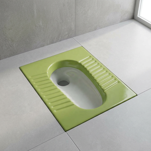 Elegant White Scandinavian Design <b>Ceramic</b> Squatting <b>Pan</b> Orissa WC Toilet Floor Mount Porcelain Sanitary Ware - Product Image 2