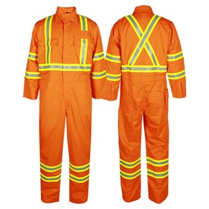 Combinaison de travail haute visibilité légère et réfléchissante, grande taille, à prix abordable, avec bandes réfléchissantes - Product Image 4