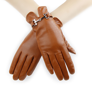 Premium Women Leather Dress <b>Gloves</b> Soft Lambskin Winter Fashion <b>Gloves</b> <b>Touchscreen</b> Custom Logo Wholesale Supplier - Product Image 2