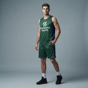 Conjuntos de Uniformes de Baloncesto Unisex Personalizados, Transpirables, de Poliéster, con Letras de Animales en la Parte Delantera, Pantalones Cortos Deportivos, Azul Cielo, Negro, Sublimación - Product Image 1