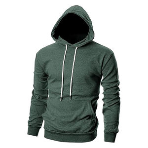 Sudadera con Capucha para Hombre, Corte Ajustado, Color Verde Oscuro, Informal, para Invierno - Product Image 4