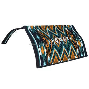 Almohadillas de sillín tejidas a mano DE DOBLE TEJIDO de lana de Nueva Zelanda de la mejor calidad, colores atractivos para la manta de caballo Western Riding Show - Product Image 2