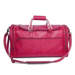 Sac de voyage en cuir personnalisé avec logo, sac bandoulière de haute qualité, sac de sport pour hommes et femmes, vente en gros d'usine à bas prix - Product Image 4