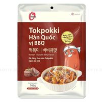 O’food Instant Tokpokki BBQ Flavor 140g – Chewy Korean Instant Rice Cake Snack Wholesale