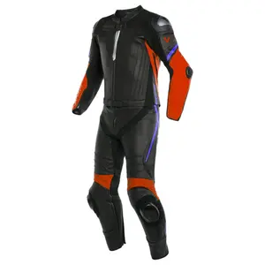 Agradável Procurando Profissional Fabricado Qualidade Premium Homens Couro Moto Suit com Logotipo Personalizado