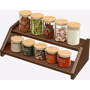 Estante para Especias de Madera Sheesham de 4 Niveles al por Mayor |   Organizador de Cocina Artesanal de Moradabad - Product Image 2