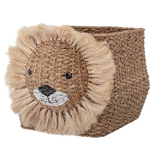 Panier en jonc de mer à motif de tête de lion, fait main, panier de rangement, vente en gros, écologique, fabriqué au Vietnam - Product Image 1