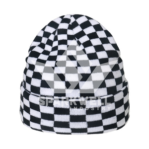 Bonnet en tricot camouflage unisexe 100% acrylique à revers, décontracté, pour l'hiver et les activités de plein air, pour adultes - Product Image 2