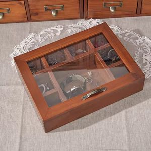 Luxury White Jewelry Storage <b>Box</b> Blue Floral Design Decorative Organizer Acrylic Handle <b>Gift</b> Case for Rings Earrings Necklace - Product Image 2