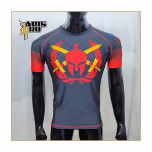 Rashguard de compression MMA pour BJJ NO Gi respirant à manches courtes - Product Image 1