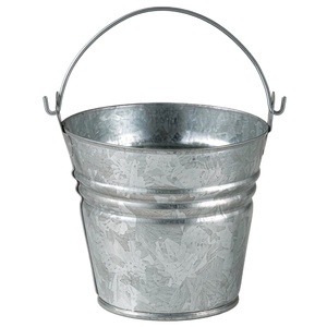 Finest Quality Galvanized Metal Bucket With Handle Pail Buckets Classic Iron Pail For <b>Garden</b> Fire Ash & General Use In <b>Low</b> Price - Product Image 1