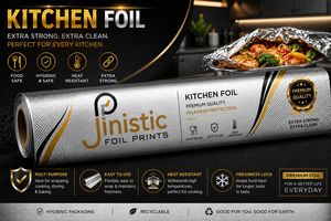Papier aluminium alimentaire pour cuisine, 50 mètres, fabriqué en Inde - Product Image 2