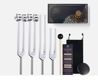 Ensemble de diapasons pour la guérison (128 Hz, 136,1 Hz, 256 Hz et 528 Hz) — Laissez les vibrations s'exprimer…
