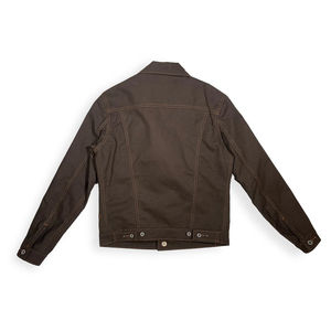 Veste en toile pour homme, personnalisée, effet vieilli, en coton 100% satiné, imperméable, écologique, pour vêtements de travail d'hiver - Product Image 2