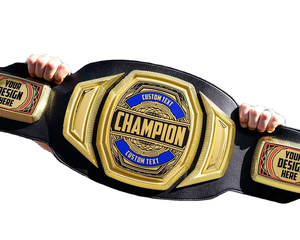 Cinturón de Campeonato Personalizado con Placa de Latón, Correas de Cuero Genuino, Equipo de Artes Marciales, Cinturones de Campeonato de Alta Calidad - Product Image 2
