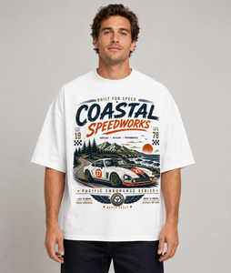 Camiseta Oversize Personalizada para Hombre con Hombros Caídos, 220 GSM, 100% Algodón Orgánico, Cuello Redondo, Estilo Urbano Ecológico, Marca Privada - Product Image 3