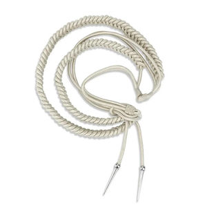 Aiguillettes de Noël personnalisées en mylar doré de haute qualité avec clip métallique, pour uniformes et universités, fabriquées au Pakistan - Product Image 1