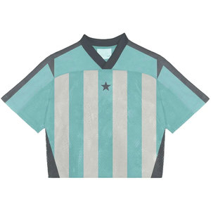 Lightweight Quick-Dry Short Sleeve Printed Mesh Sports Jersey with Customizable Design Unisex - Product Image 4