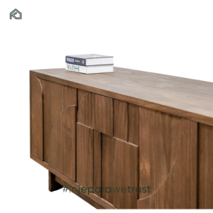 Premium Reclaimed Teak Sideboard Living Room <b>Rustic</b> Wooden Credenza Buffet Storage <b>Cabinet</b> Eco Friendly Furniture Villa - Product Image 6