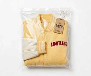 เสื้อแจ็คเก็ตวาร์ซิตี้ผู้ชายไซส์ใหญ่สำหรับฤดูหนาว สไตล์สตรีทแวร์ ทรงหลวม ปักลาย ผ้าขนสัตว์ ระบายอากาศได้ดี สีเหลือง แต่งลายบล็อกสี  พร้อมป้ายตัวอักษรรูปแกะ - Product Image 6