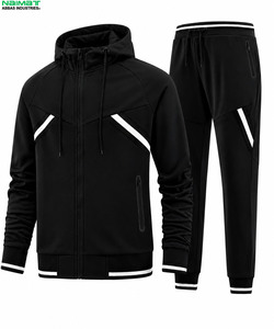Minimalist Oversized Crewneck Streetwear <b>Tracksuit</b> Men Casual Drop Shoulder Sweatshirt And Jogger Pants Casual Suit - Product Image 3