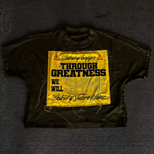 เสื้อยืดสำหรับผู้ชายเสื้อยืดผ้าฝ้ายคอกลมแขนสั้นสำหรับ100% งานปักลายขนาดใหญ่พิเศษประดับพลอยเทียม - Product Image 2