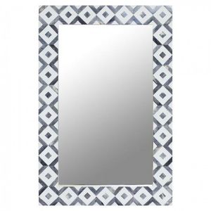Elegant Handmade Bone Inlay Resin <b>Mirror</b> <b>Frame</b> Designed With Traditional Motifs For Premium Interior Decoration Spaces - Product Image 4