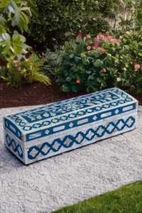 Contemporary Mother of Pearl Inlay Jewelry <b>Box</b> Luxury Handmade <b>Decorative</b> <b>Storage</b> Case <b>for</b> Jewelry, Accessories, Valuables - Product Image 4