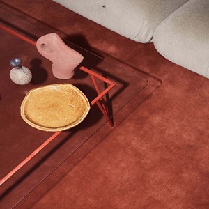 Solid Brick Red Area Rug Modern Hand Tufted Woolen Carpet Minimalist Contemporary Living Room Bedroom Home Decor Floor Rug - Product Image 4