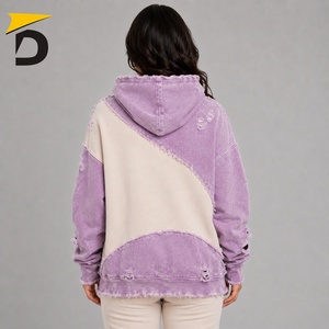 Sudadera Moderna para Mujer con Estilo Desgastado, Combinando Comodidad Suave, Detalles Vintage y una Silueta Relajada para Atuendos Casuales - Product Image 2