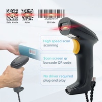 Escáner de Códigos de Barras 1D y 2D Inalámbrico/Con Cable/USB de Mano Serie JR-710, Escáner de Códigos QR CMOS para Inventario