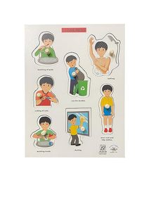 Jouets éducatifs en bois pour enfants, puzzle multicolores, kit de jeux de puzzle pour la maternelle, jeu d'apprentissage préscolaire, plateau de propreté - Product Image 2