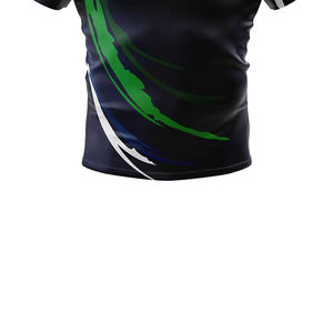 Uniforme de Rugby de Diseño Único, Fabricación en Fábrica al por Mayor, Logotipo Personalizado, Sublimación, Jersey de Rugby Corto de Secado Rápido, OEM - Product Image 5