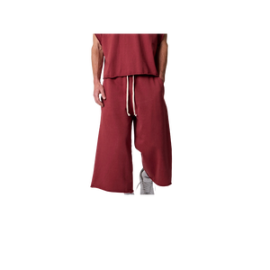 Jeans de Algodón Color Granate para Hombre, Corte Recto, Cintura Baja, Estilo Casual con Bolsillos, Transpirables, Tejido, para Verano, ODM - Product Image 5