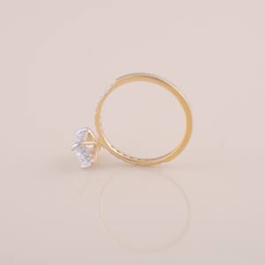 IGI Certified Radiant Cut Diamond Engagement - Wedding Ring with Pavé Band in <b>Solid</b> 925 Sterling <b>Silver</b> - Product Image 6