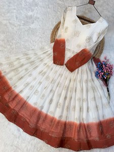Ensemble de Robe Longue Anarkali en Georgette Brodé Prêt-à-Porter pour Femme avec Dupatta, Tenue de Soirée Indienne pour Mariages et Autres Occasions – Vente en Gros - Product Image 3