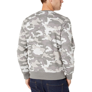 Sudadera de Cuello Redondo Gris para Hombre, Corte Regular, Tejido de Algodón, Informal, para Otoño - Product Image 3