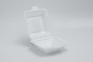 Nouveau modèle 2026 – Assiette/plateau/conteneur/boîte alimentaire jetable en mousse PS 9x9 pouces avec couvercle, fabriqué au Vietnam, pour la vente à emporter – Service OEM/ODM - Product Image 3