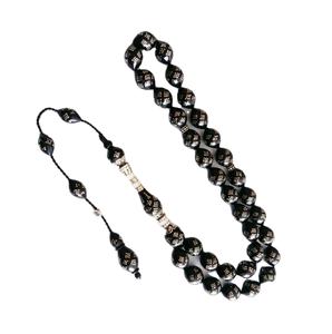 Perles de prière en gros Tasbeeh gros Ramadan cadeau religieux Tasbih 10mm 33 pièces pierres précieuses rondes Tasbih perles de prière musulmanes - Product Image 2