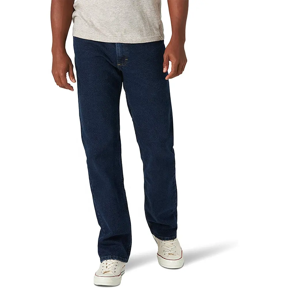 Manufacturer Winter Blue High Waist Straight Denim Pants Stretch Skinny Jeans For Men