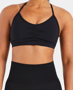 Women's Customized Color <b>One</b> Set High Waisted Above Knee Shorts Crop <b>Top</b> Breathable Spandex Activewear Workout Yoga Fitness Wear - Product Image 4
