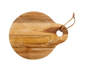Planche à découper ronde en acacia naturel - Passe au lave-vaisselle et non toxique - Product Image 3